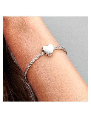 Conta Coração Gravável Pandora