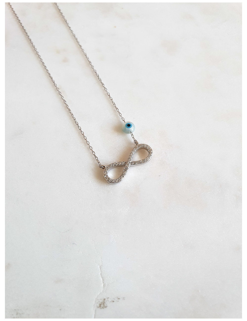 COLAR INFINITO GRANDE PRATA