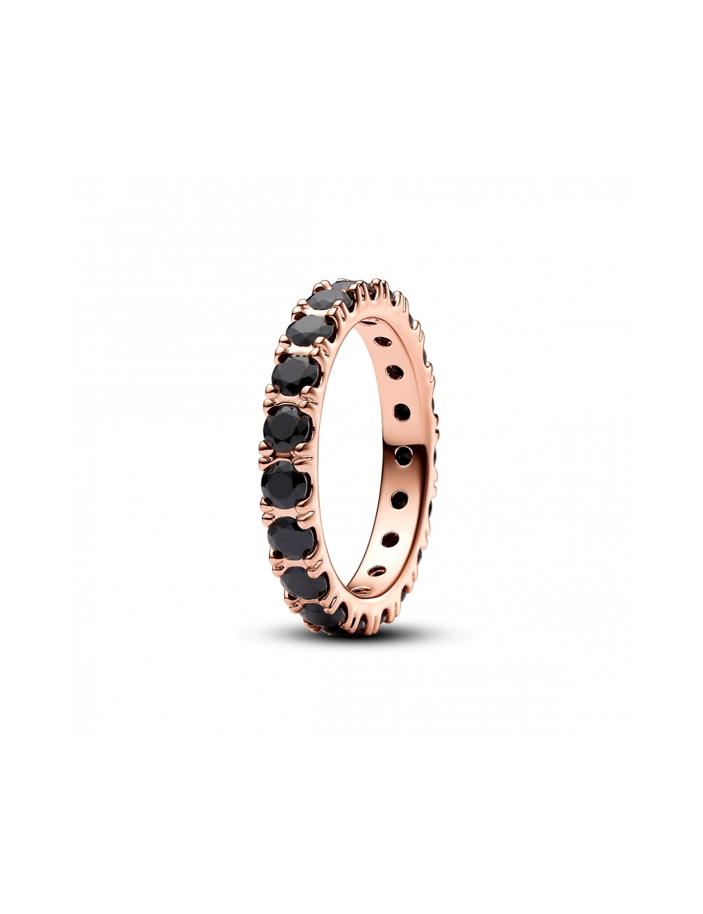 Anel Sparkling Row Black Pandora