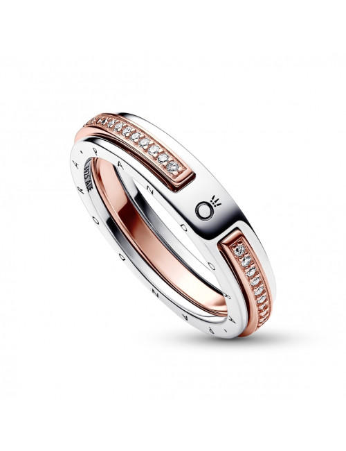 Anel Logo Pavé Pandora