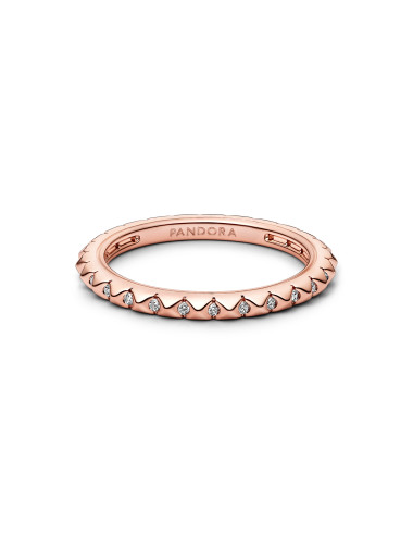 Anel Pyramid Studded Rose Gold Pandora