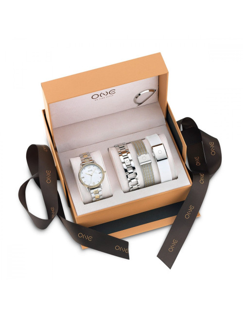 RELÓGIO BOX ONE JUBILANT BICOLOR BOX