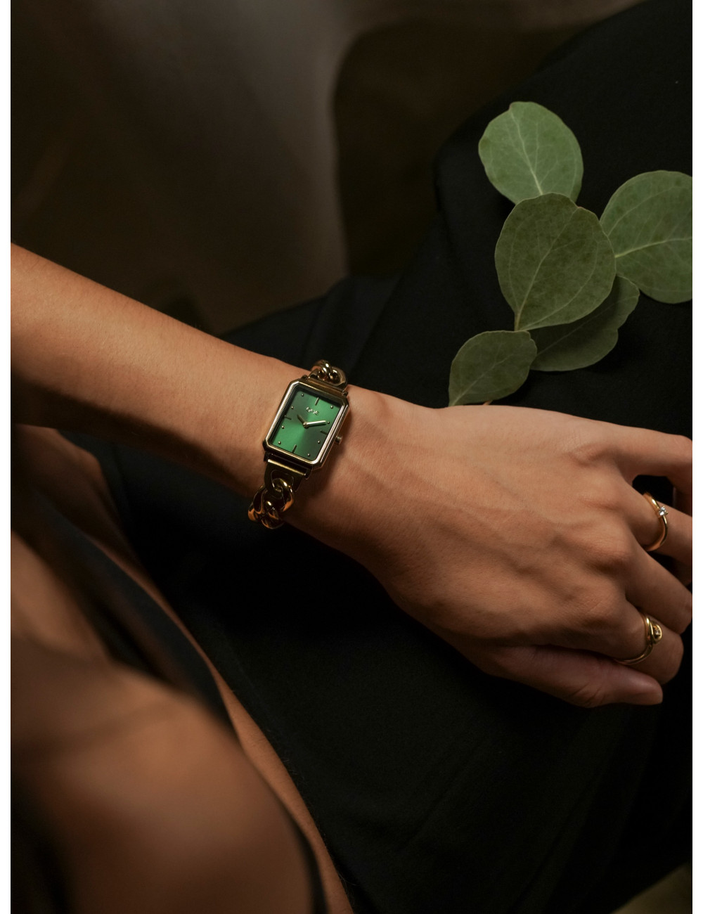 Relógio One Dare Green Gold