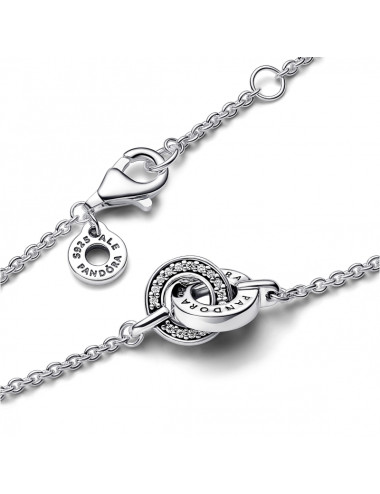 Pulseira Signature Logo & Pavé Pandora