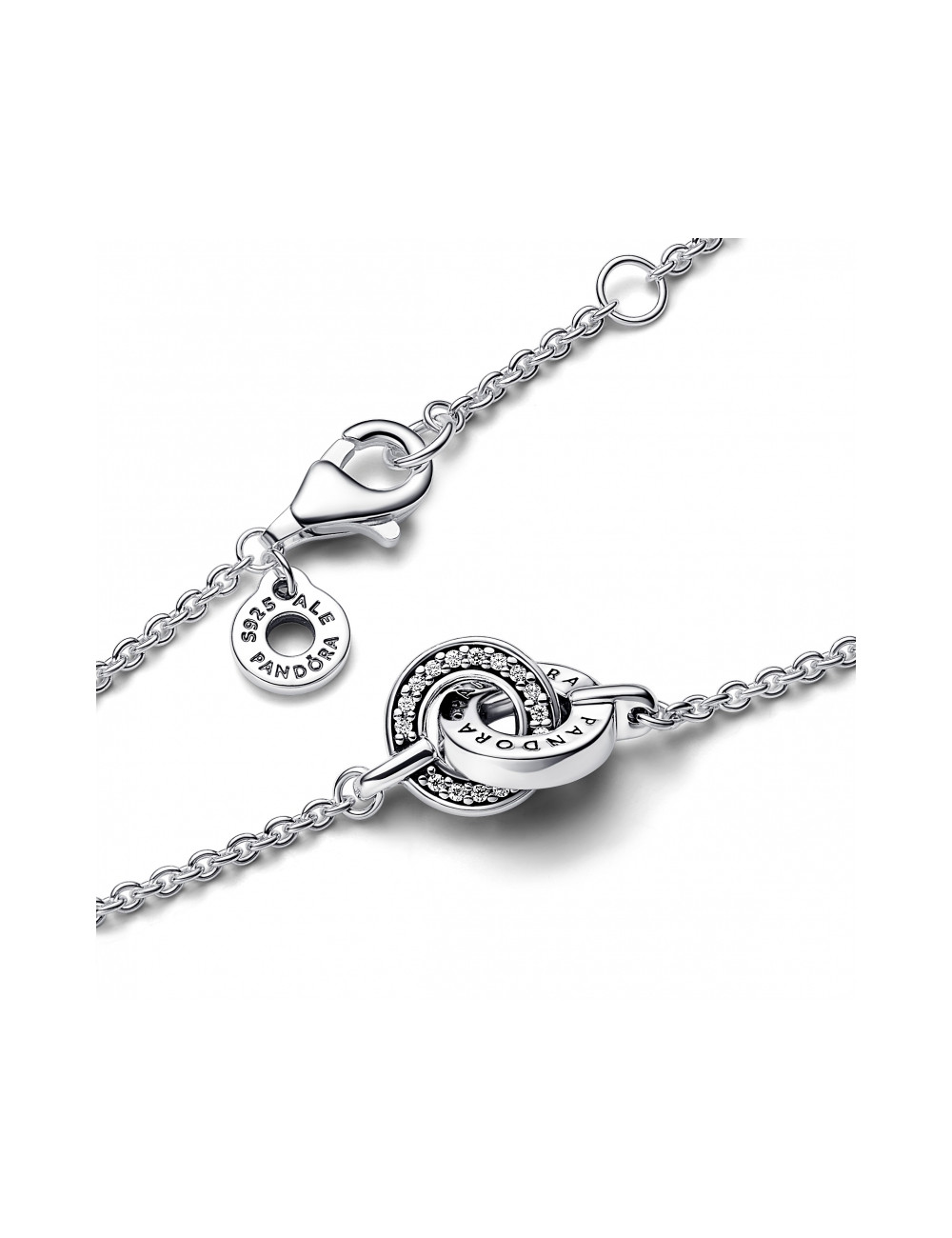 Pulseira Signature Logo & Pavé Pandora