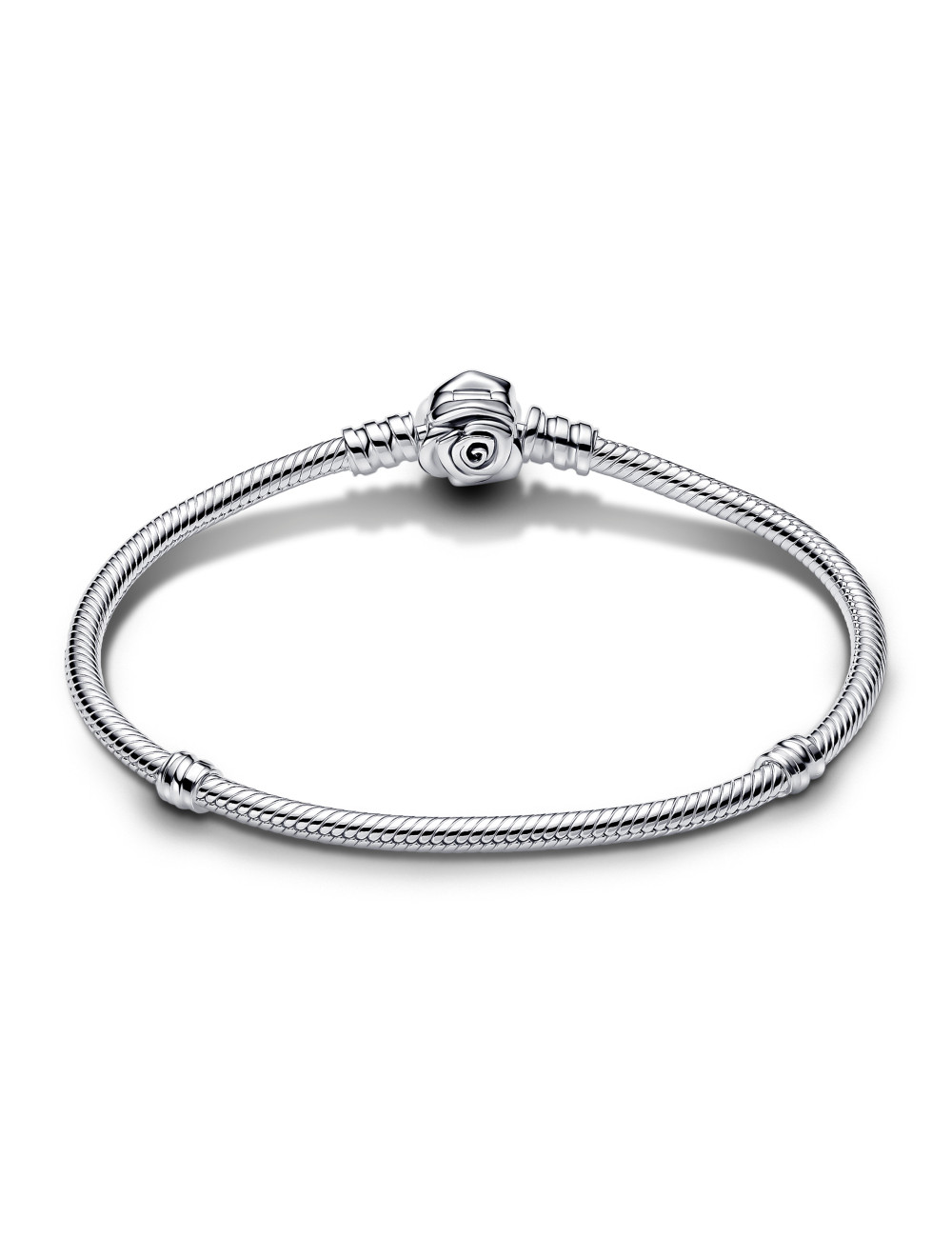 Pulseira Moments Snake fecho Rosa em Flor Pandora