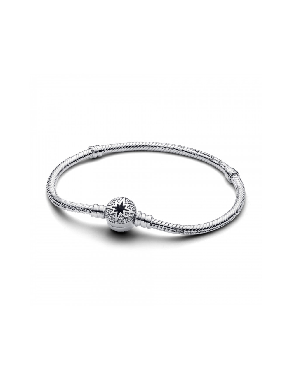 Pulseira Malha Snake Fecho Estrela do Norte Pandora