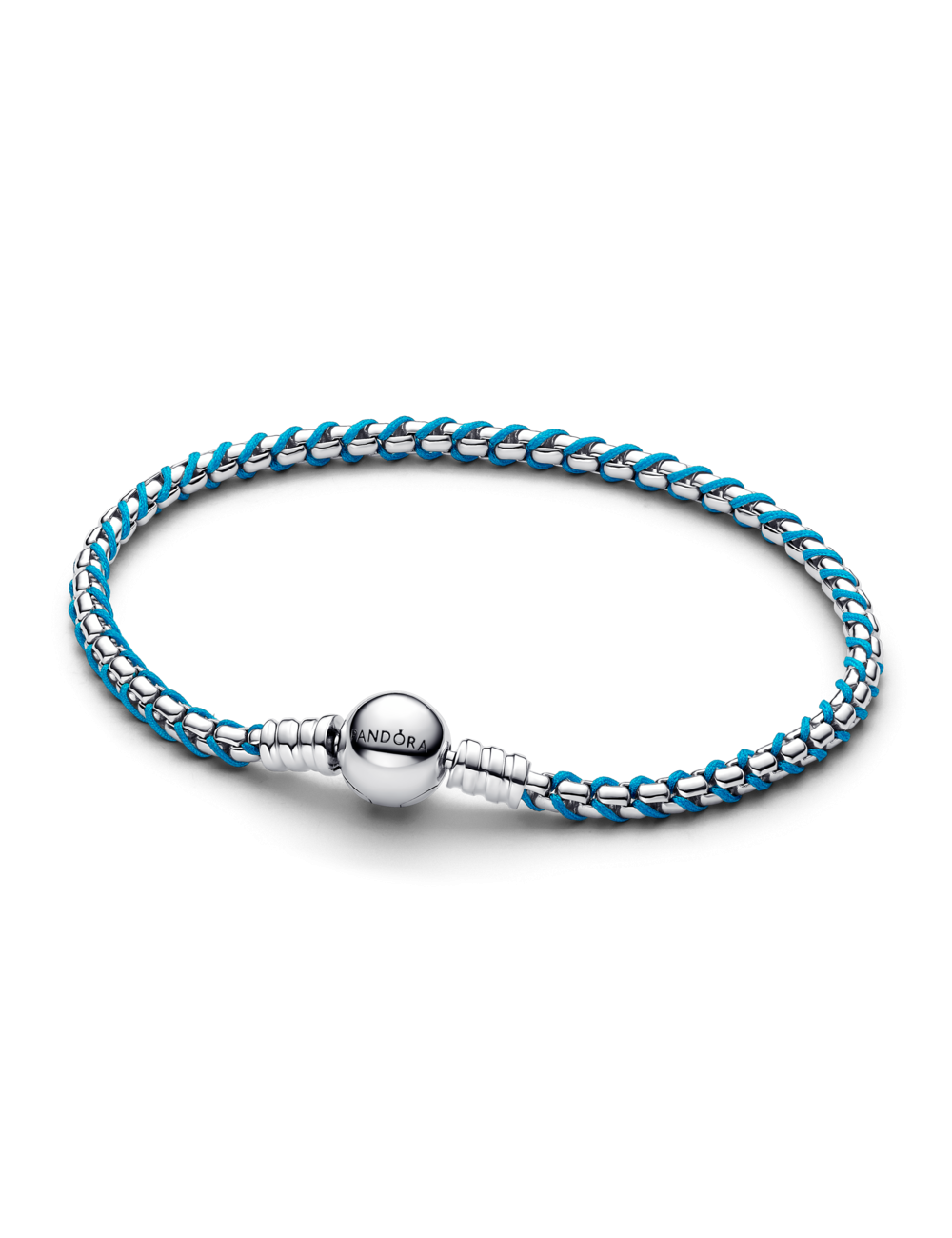 Pulseira Malha Snake Cordão Azul Pandora