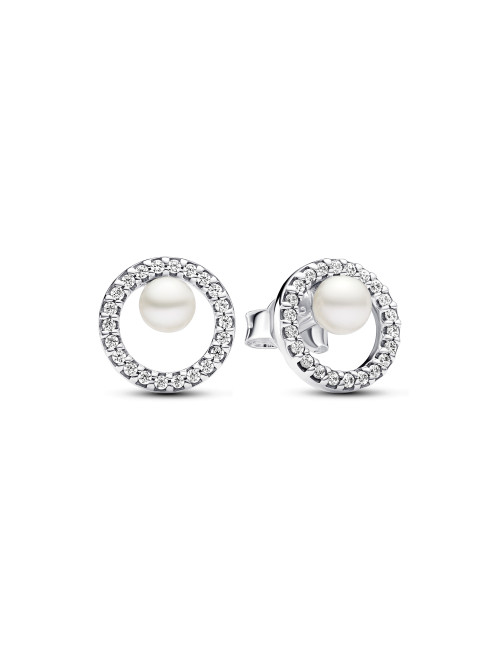 Brincos Treated Freshwater Cultured Pearl & Pave Pandora