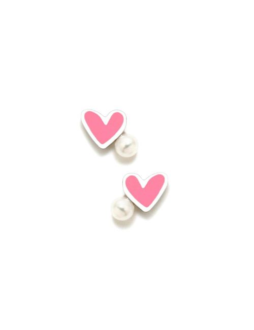 Brincos Coração Rosa Agatha Ruiz de La Prada