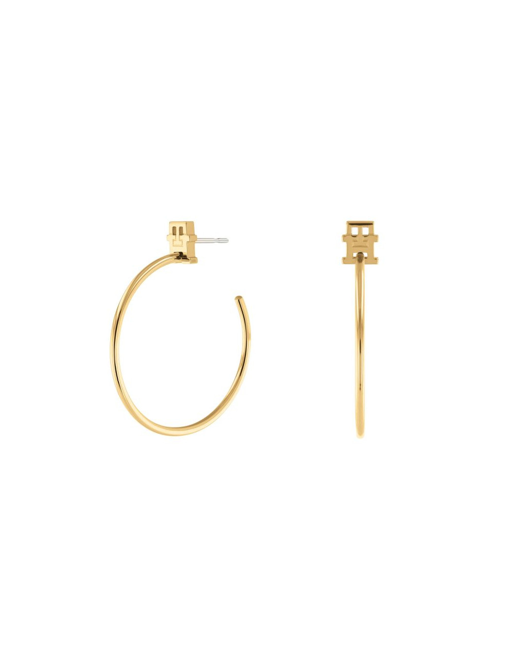 BRINCOS TOMMY HILFIGER HOOP MONOGRAM