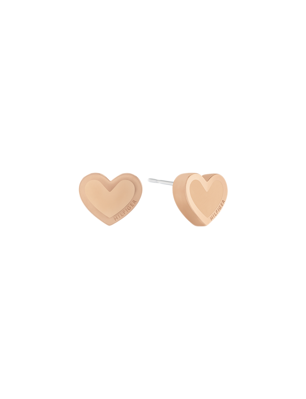 Brincos Enamel Hearts Tommy Hilfiger