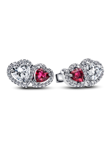 Brincos Corações Cintilante Pandora