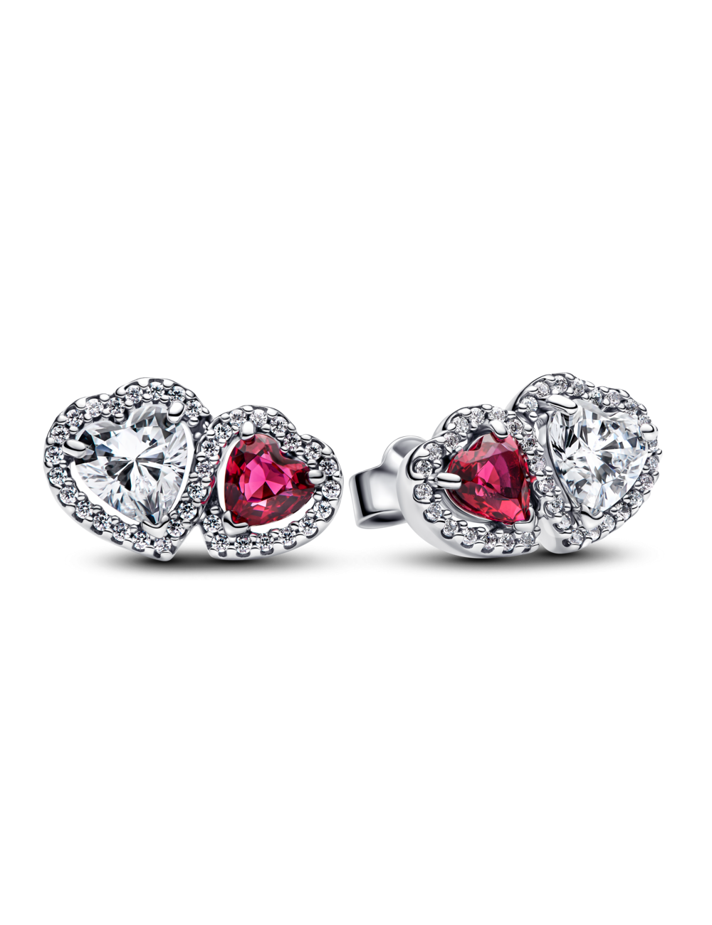 Brincos Corações Cintilante Pandora