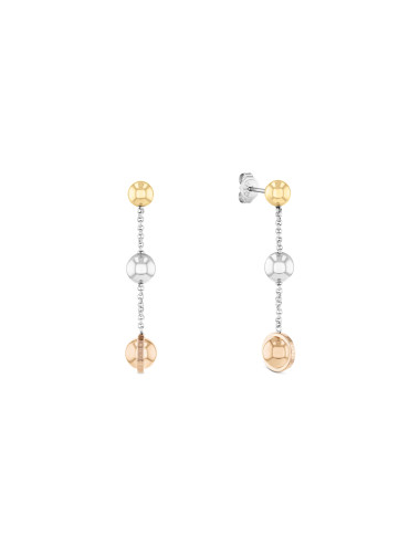 Brincos Esferas Tricolor Tommy Hilfiger