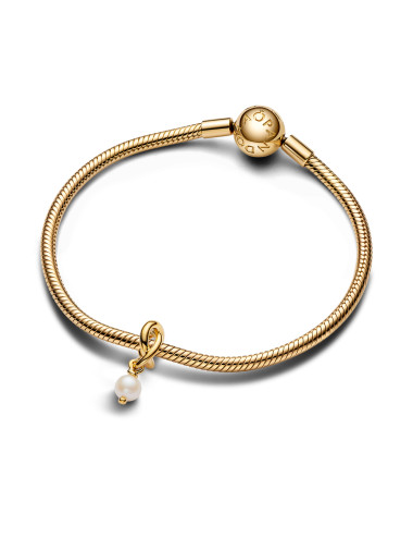 Conta Círculo da Eternidade Pérola Cultura Pandora