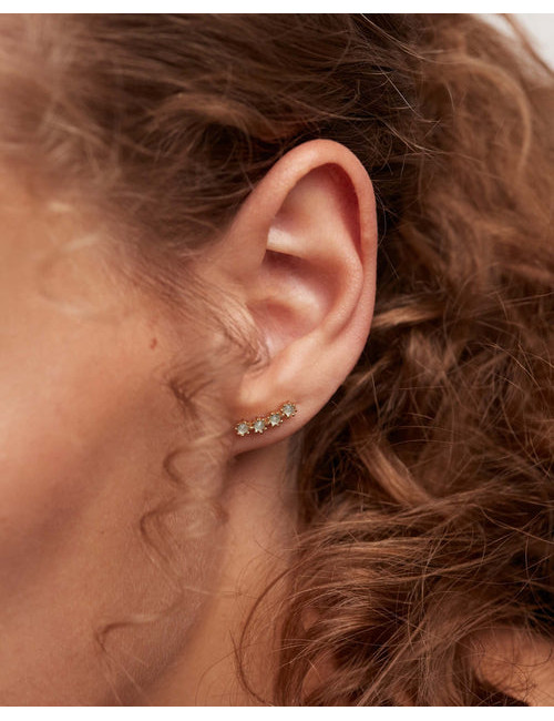 BRINCOS BLUE TIDE GOLD PD PAOLA