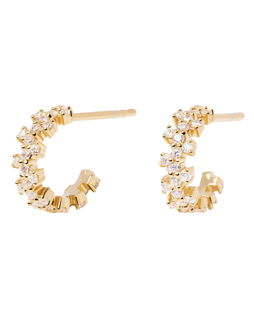 LITTLE CROWN GOLD EARRINGS PDPAOLA