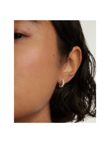 LITTLE CROWN SILVER EARRINGS PDPAOLA