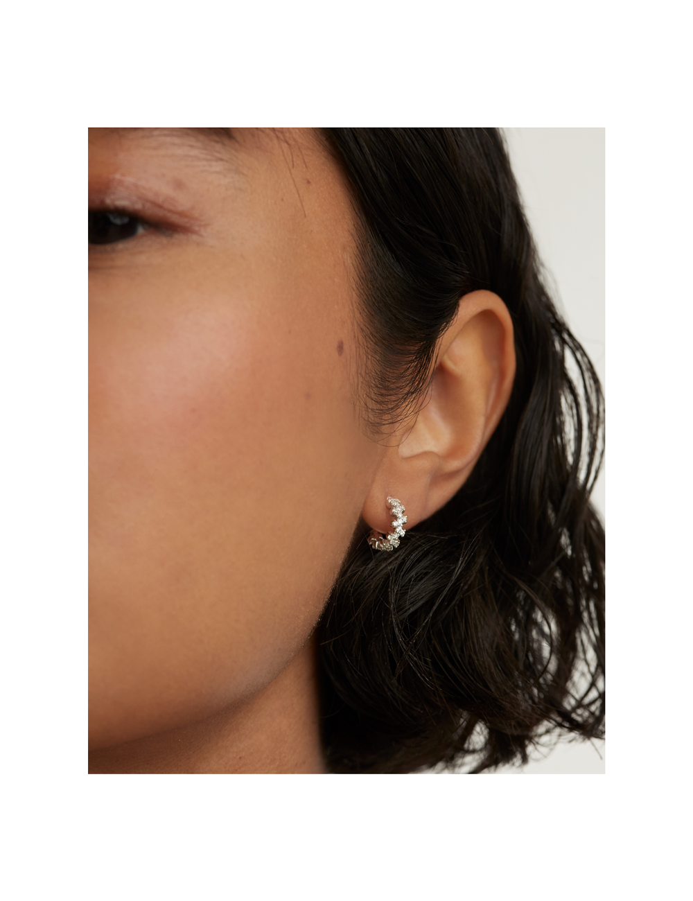 LITTLE CROWN SILVER EARRINGS PDPAOLA