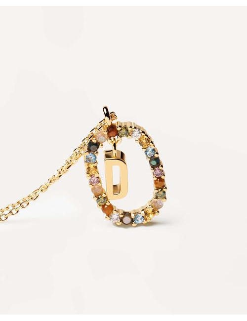 LETTER D GOLD NECKLACE PDPAOLA