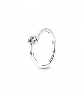 ANEL CLEAR TILTED HEART SOLITAIRE PANDORA