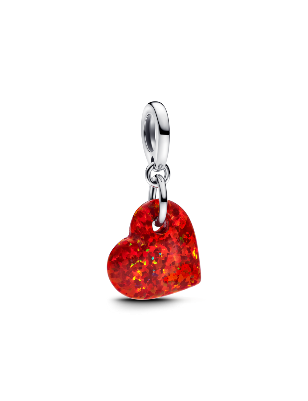 Conta Coração Vermelho Opalescente Pandora