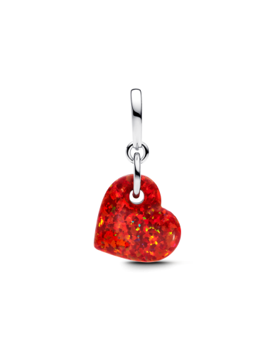 Conta Coração Vermelho Opalescente Pandora