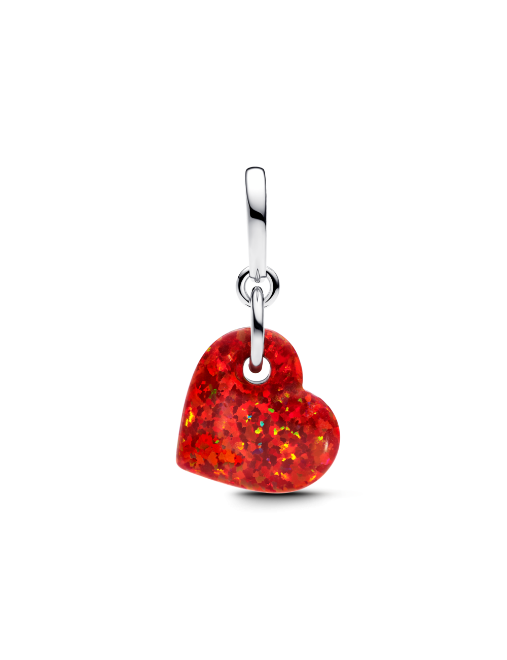 Conta Coração Vermelho Opalescente Pandora