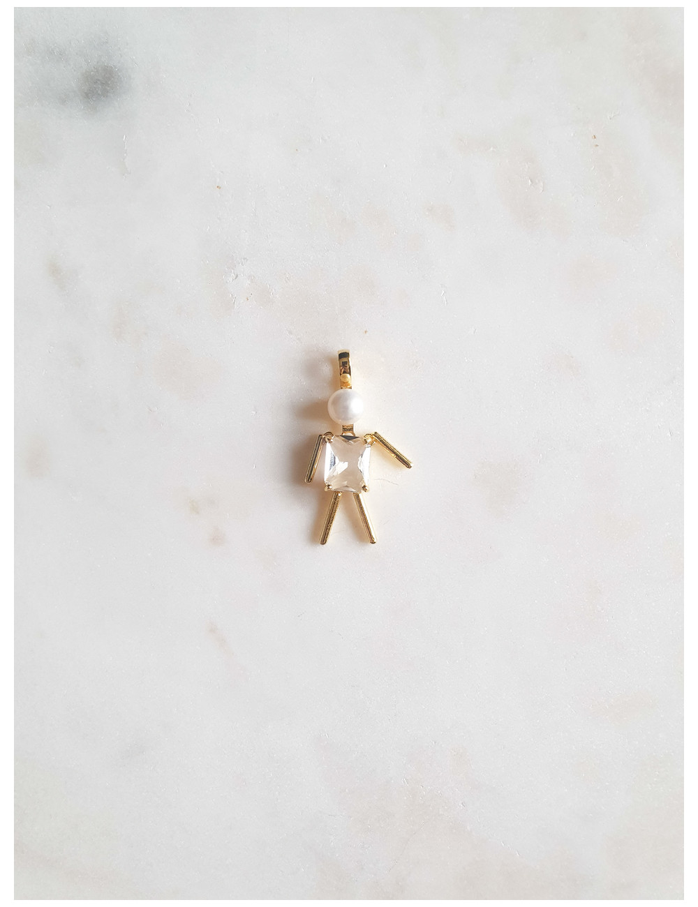 BERLOQUE MENINO BRANCO PRATA DOURADA