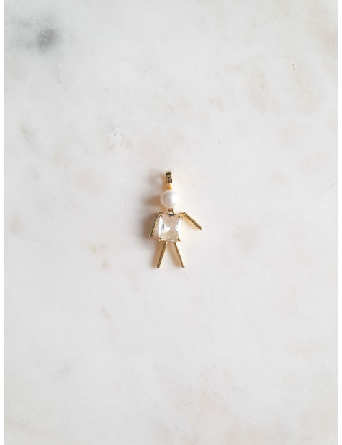 BERLOQUE MENINO BRANCO PRATA DOURADA