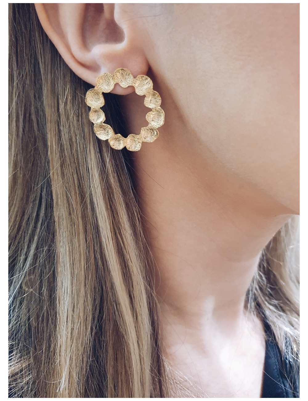 BRINCOS STEPH PRATA DOURADA