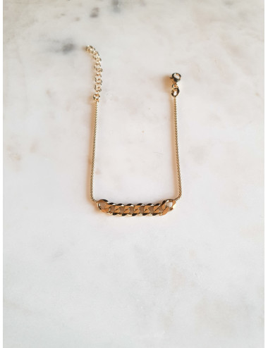 PULSEIRA CRAZY MESH PRATA DOURADA