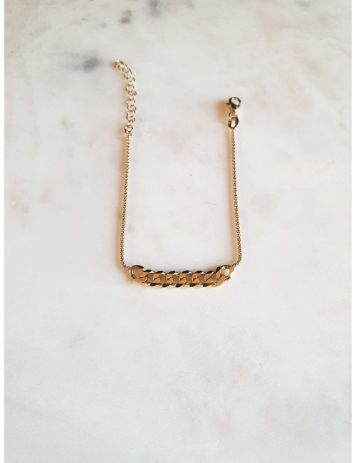 PULSEIRA CRAZY MESH PRATA DOURADA