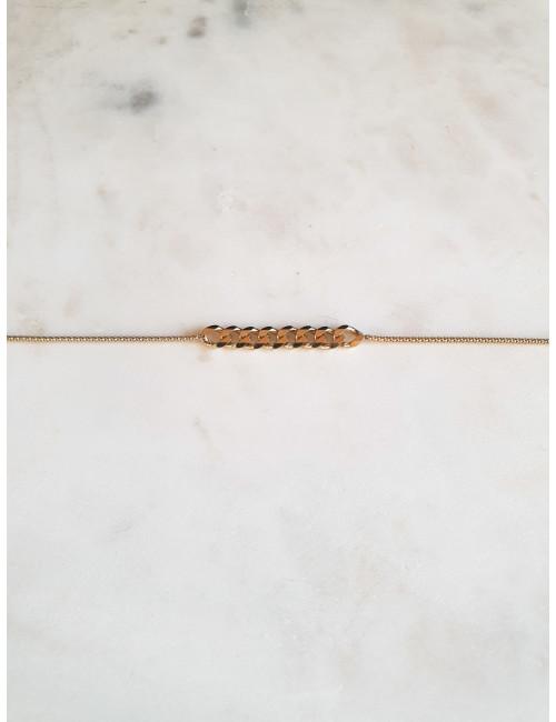 PULSEIRA CRAZY MESH PRATA DOURADA