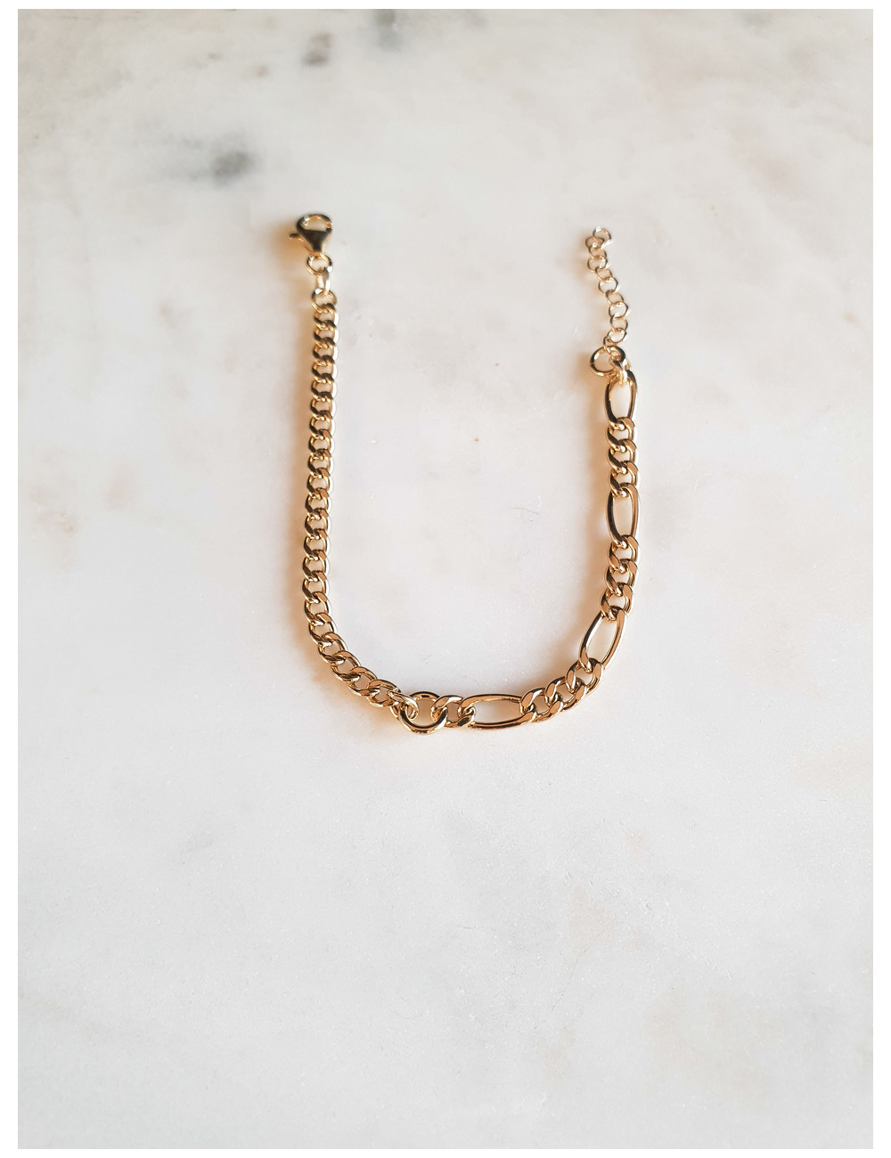 PULSEIRA MALHA PRATA DOURADA