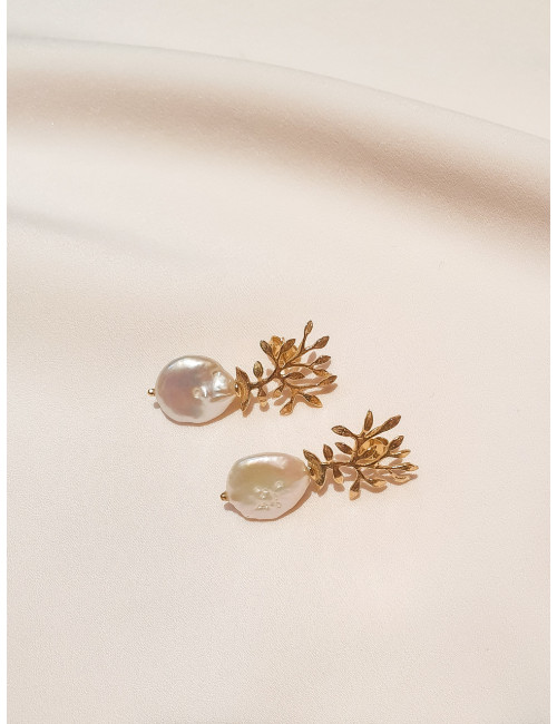 BRINCOS ALICE PRATA DOURADA