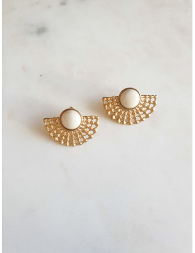 BRINCOS ETIOPIA PRATA DOURADA