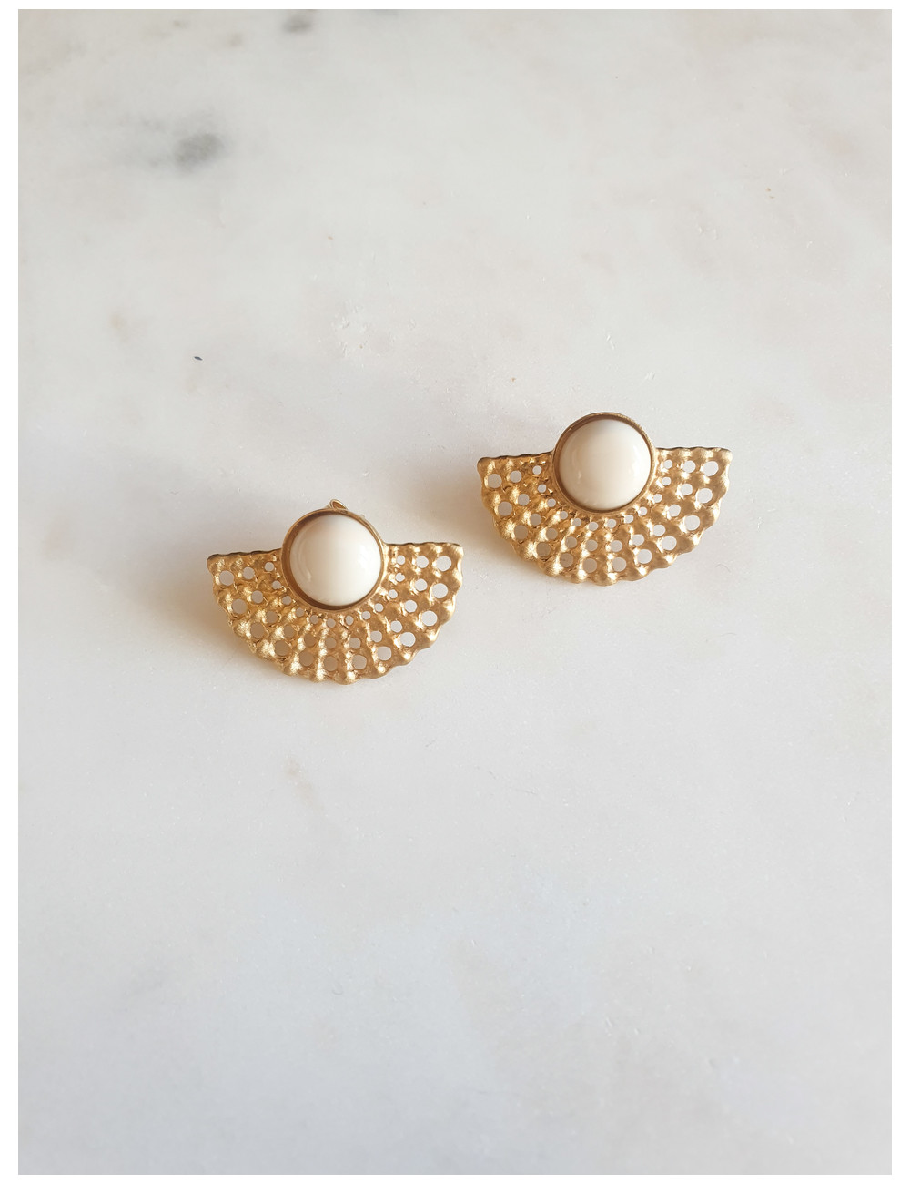 BRINCOS ETIOPIA PRATA DOURADA