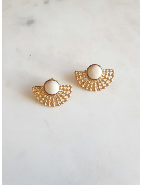 BRINCOS ETIOPIA PRATA DOURADA