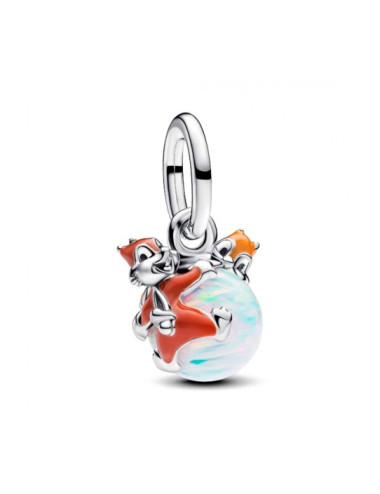 Conta Pendente Bola de Natal Chip & Dale Disney Pandora