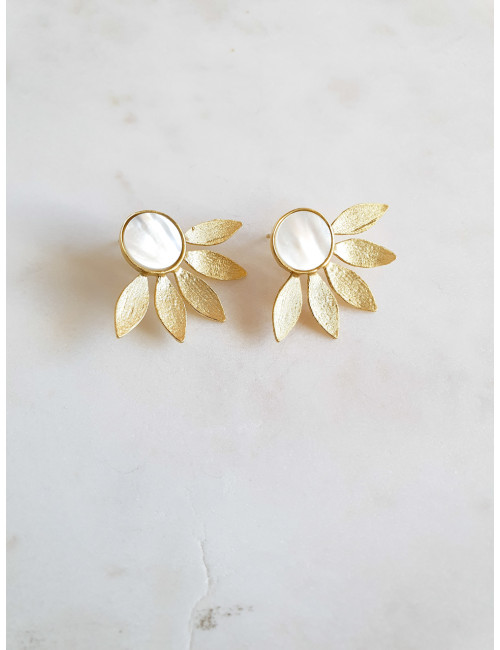 BRINCOS ZANZI PRATA DOURADA