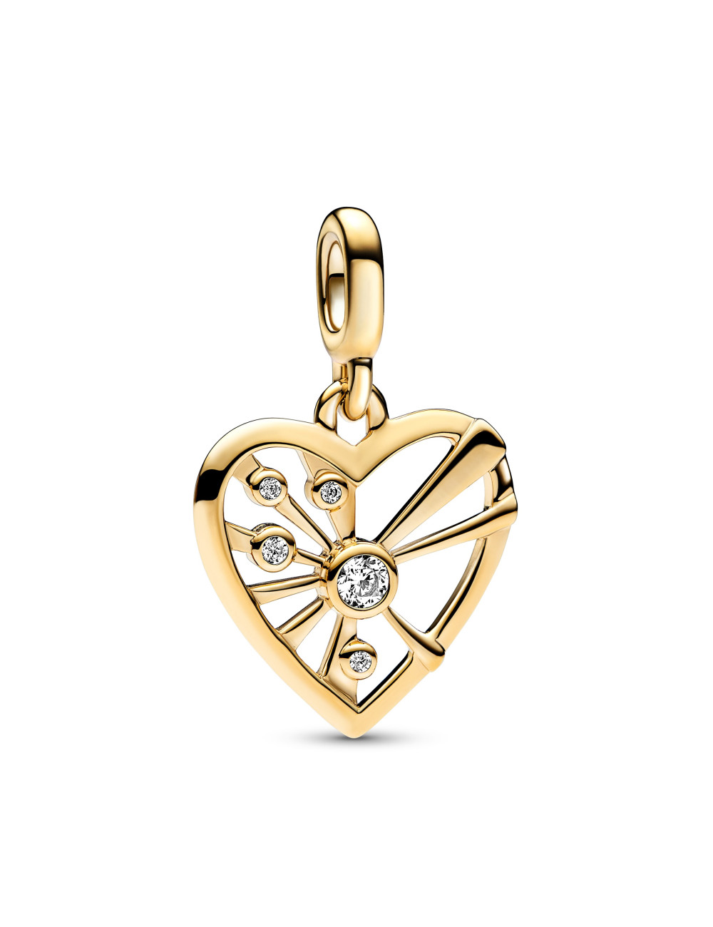 Conta Pandora Me Heart Gold