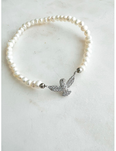 PULSEIRA PÉROLAS E ESPIRITO SANTO PRATA