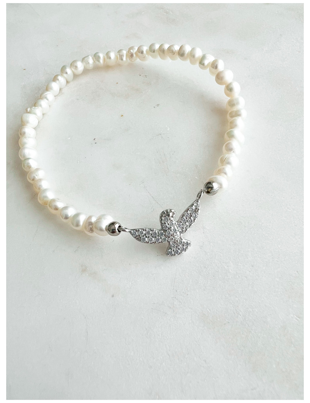 PULSEIRA PÉROLAS E ESPIRITO SANTO PRATA