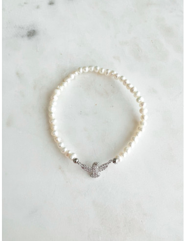 PULSEIRA PÉROLAS E ESPIRITO SANTO PRATA