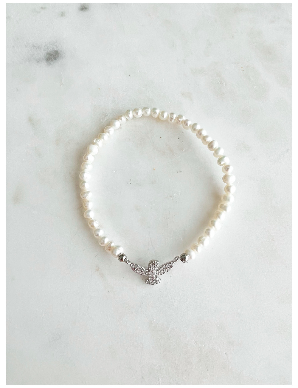 PULSEIRA PÉROLAS E ESPIRITO SANTO PRATA