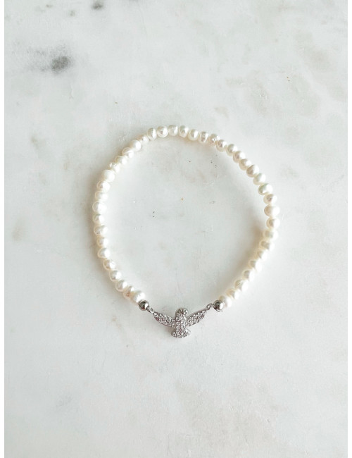 PULSEIRA PÉROLAS E ESPIRITO SANTO PRATA