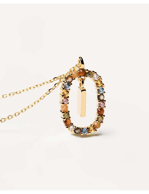 LETTER I GOLD NECKLACE PDPAOLA