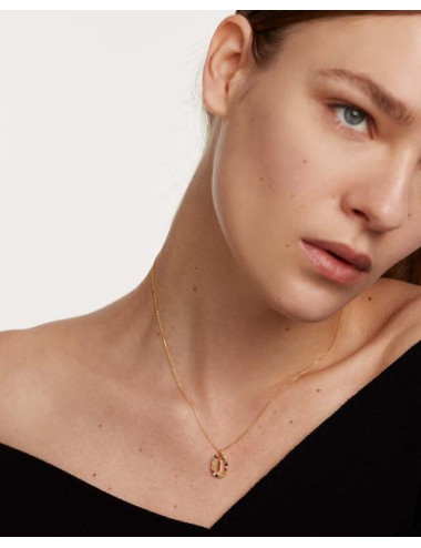 LETTER I GOLD NECKLACE PDPAOLA